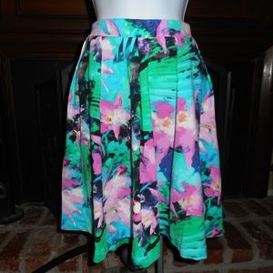 Tropical Skirt with Pockets